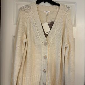 Splendid Women's Cream Cardigan Sweater